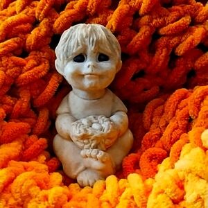 Stone Quarry Kids Boy with Birds Next Figurine Knickknack Brad